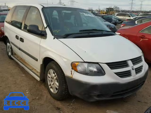 2007 DODGE CARAVAN SE 1D4GP25R97B172753 зображення 0