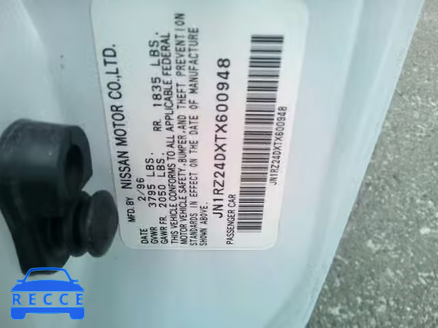 1996 NISSAN 300ZX JN1RZ24DXTX600948 image 9