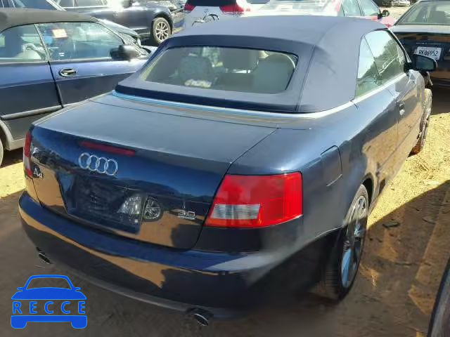 2006 AUDI A4 S-LINE WAUET48H76K010422 image 3