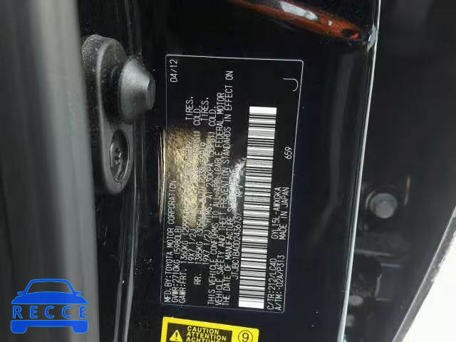2013 LEXUS RX 450 JTJBC1BA0D2436737 зображення 9