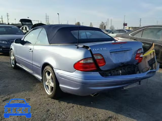 2003 MERCEDES-BENZ CLK 430 WDBLK70G43T133682 Bild 2