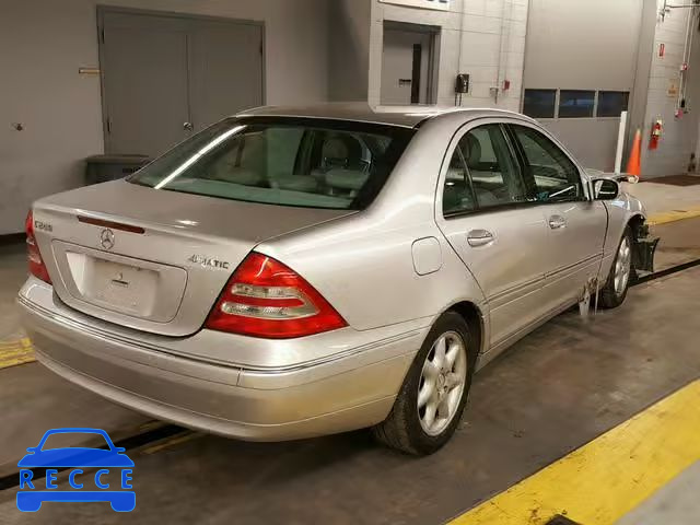 2004 MERCEDES-BENZ C 240 4MAT WDBRF81J54F444116 зображення 3