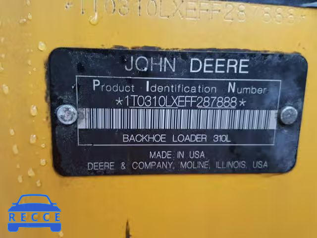 2015 JOHN DEERE TRACTOR 1T0310LXEFF287888 зображення 9