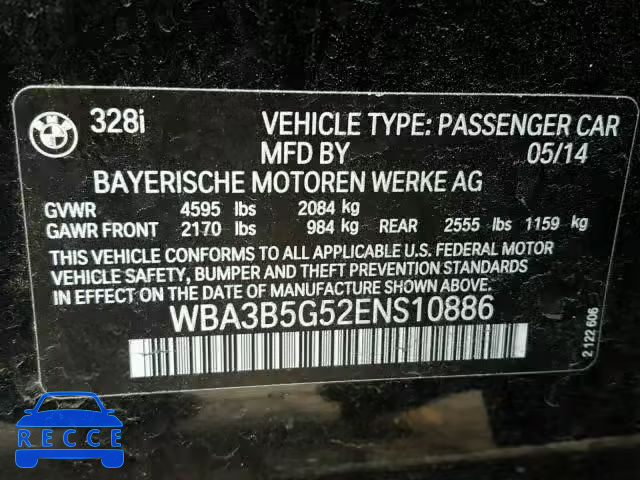 2014 BMW 328 XI SUL WBA3B5G52ENS10886 image 9