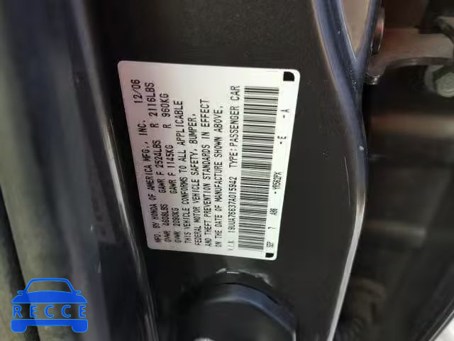 2007 ACURA TL TYPE S 19UUA76637A015942 image 9