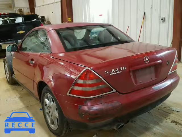 1998 MERCEDES-BENZ SLK 230 KO WDBKK47F8WF022966 image 2