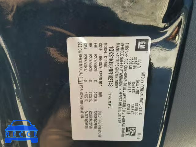 2011 GMC YUKON XL C 1GKS1KE02BR182748 image 9