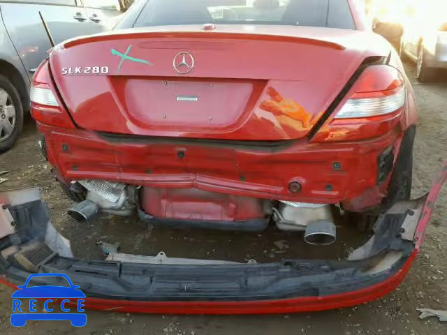 2007 MERCEDES-BENZ SLK 280 WDBWK54FX7F144564 зображення 8