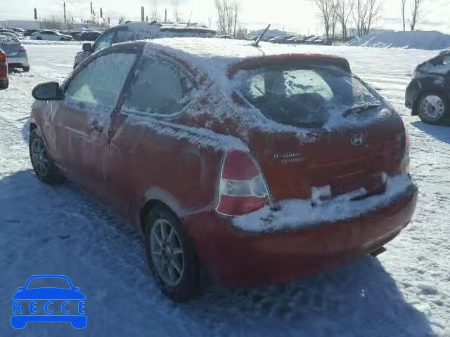 2007 HYUNDAI ACCENT BAS KMHCN35C57U035781 image 2