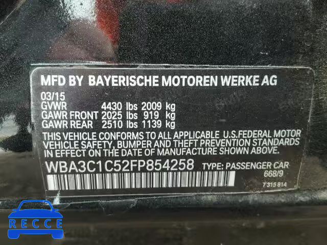 2015 BMW 328 I SULE WBA3C1C52FP854258 image 9