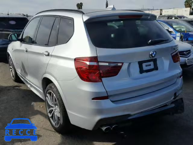 2015 BMW X3 XDRIVE3 5UXWX7C59F0K32724 Bild 2