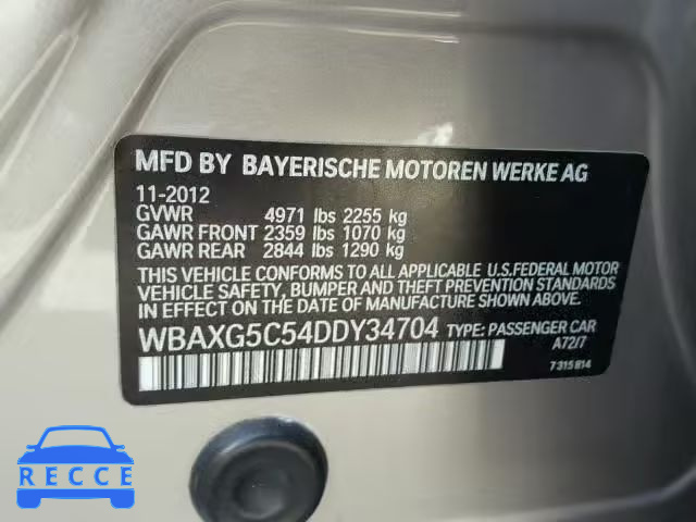 2013 BMW 528 I WBAXG5C54DDY34704 image 9