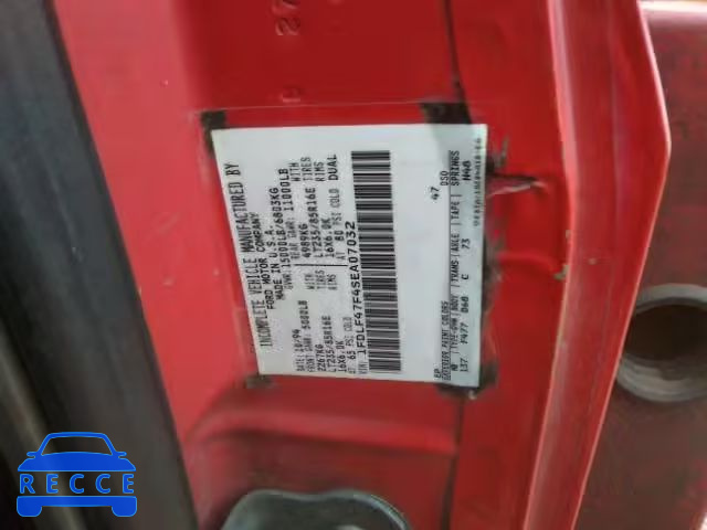 1995 FORD F SUPER DU 1FDLF47F4SEA07032 зображення 9