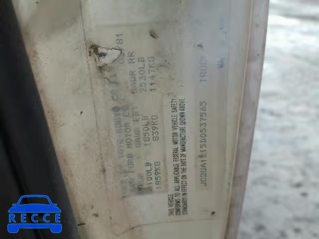 1981 FORD COURIER JC2UA1215B0537565 image 9