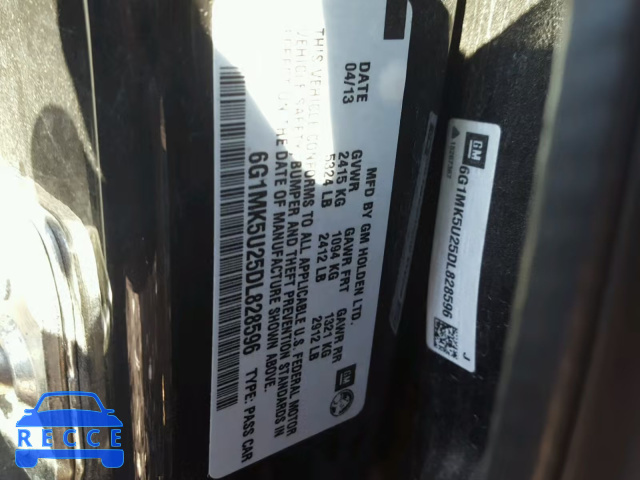 2013 CHEVROLET CAPRICE PO 6G1MK5U25DL828596 image 9