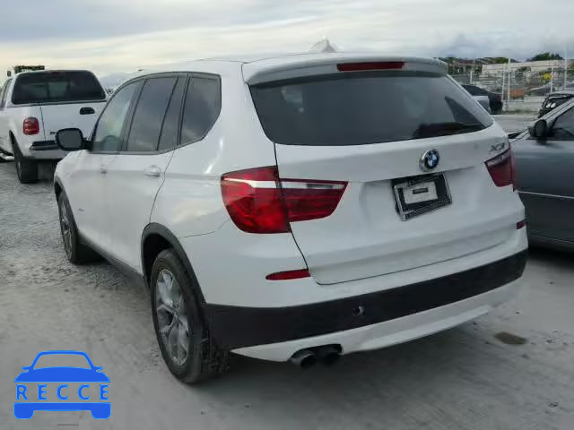 2012 BMW X3 XDRIVE3 5UXWX7C59CL889274 image 2