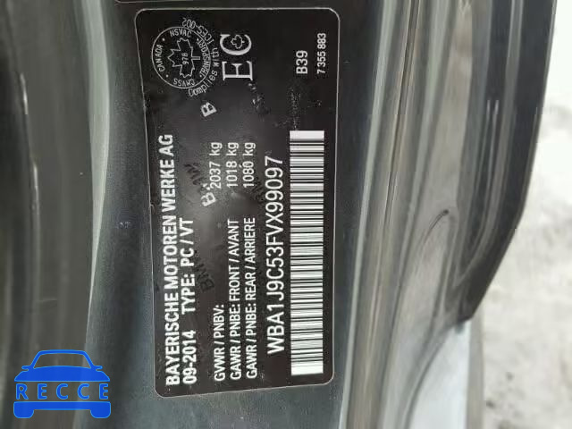 2015 BMW M235XI WBA1J9C53FVX99097 зображення 9