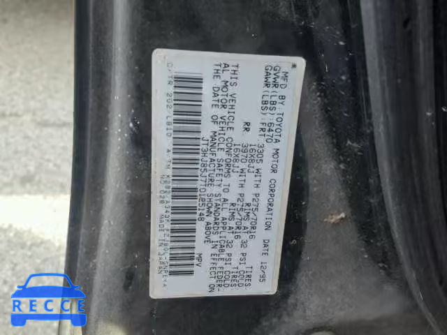 1996 TOYOTA LAND CRUIS JT3HJ85J7T0125148 image 9