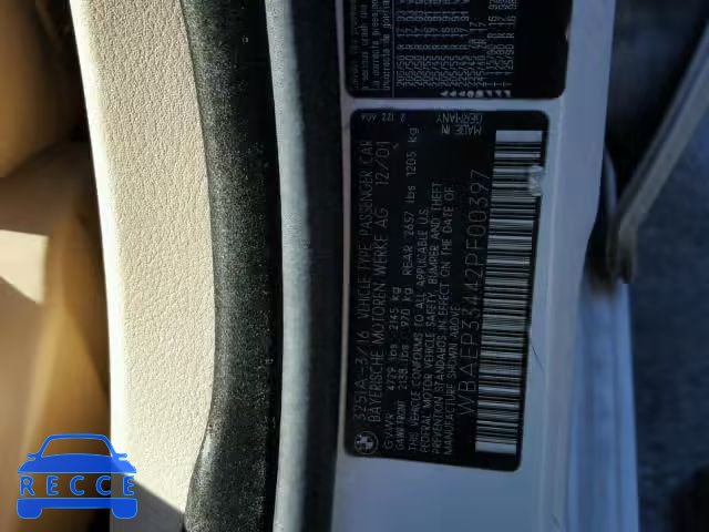 2002 BMW 325 XIT WBAEP33442PF00397 image 9