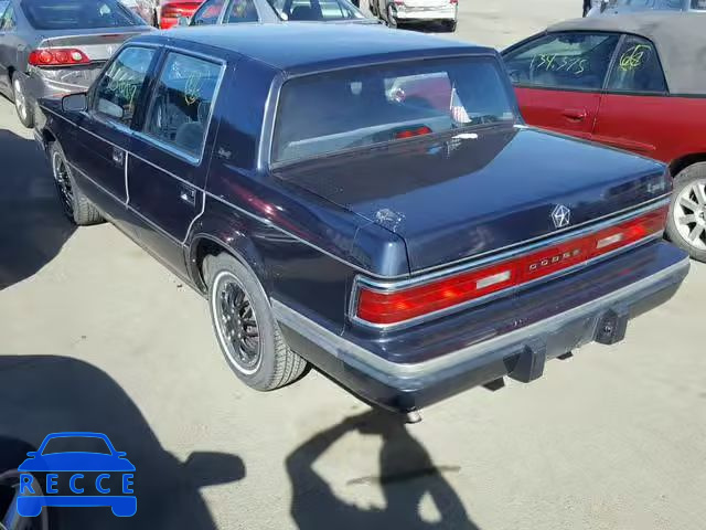 1990 DODGE DYNASTY 1B3XC463XLD800009 зображення 2