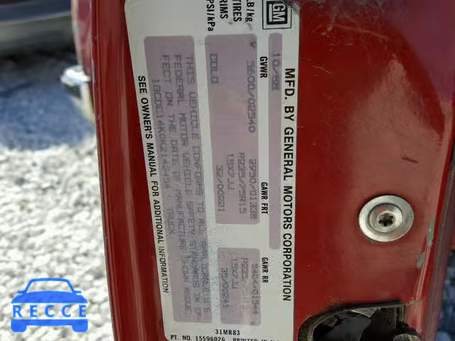 1989 CHEVROLET GMT-400 C1 1GCDC14K0KZ142454 image 9