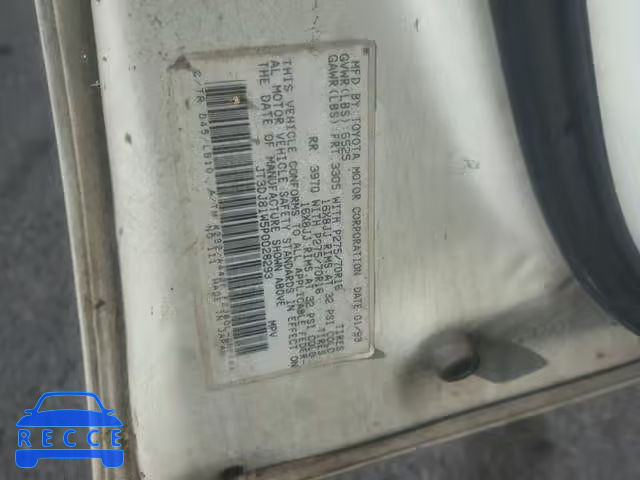 1993 TOYOTA LAND CRUIS JT3DJ81W5P0028293 image 9