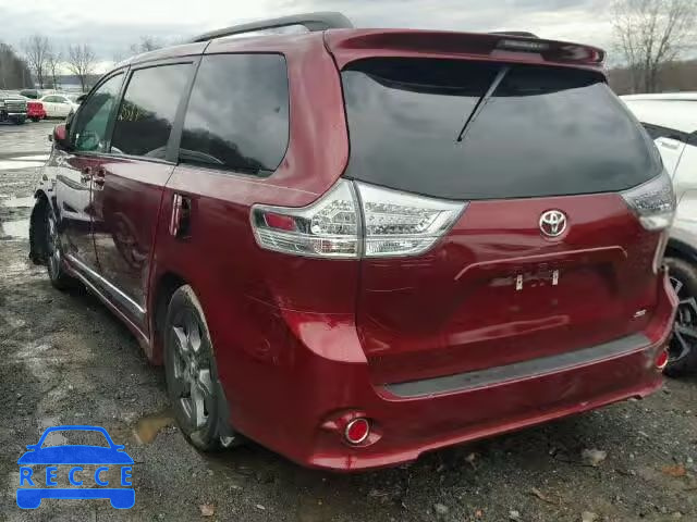 2017 TOYOTA SIENNA SE 5TDXZ3DC7HS795552 image 2