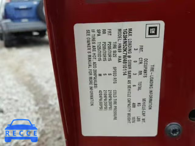 1998 OLDSMOBILE 88 BASE 1G3HN52K7W4810114 image 9