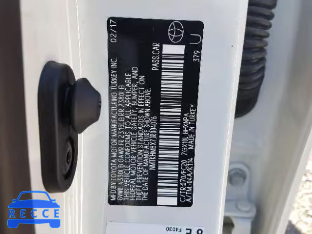 2018 TOYOTA C-HR XLE NMTKHMBX7JR004076 image 9