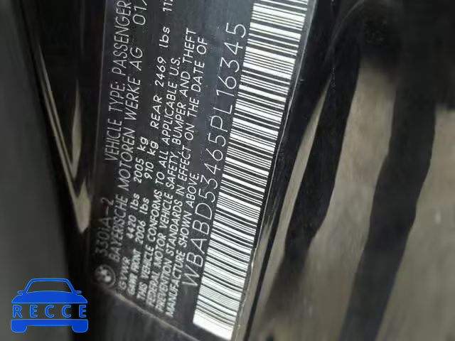 2005 BMW 330 CI WBABD53465PL16345 image 9