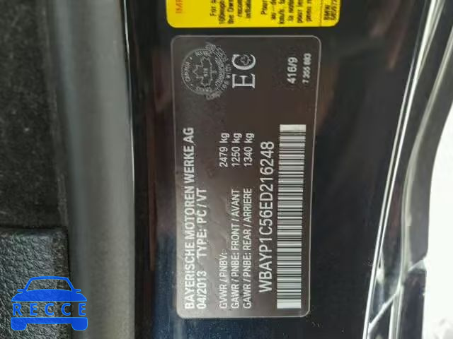 2014 BMW 650 XI WBAYP1C56ED216248 зображення 9
