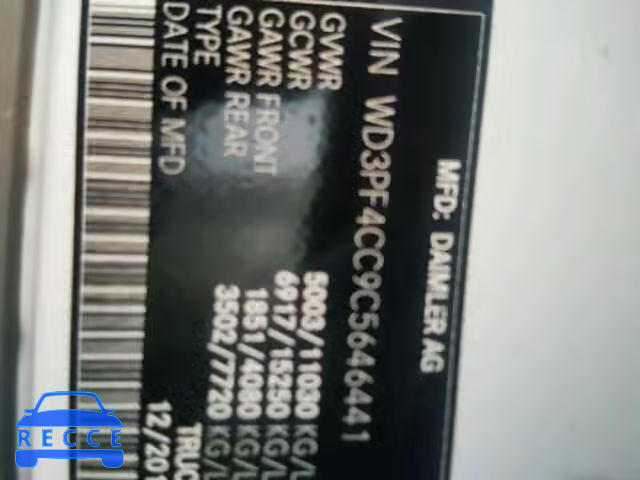 2012 MERCEDES-BENZ SPRINTER 3 WD3PF4CC9C5646441 Bild 9