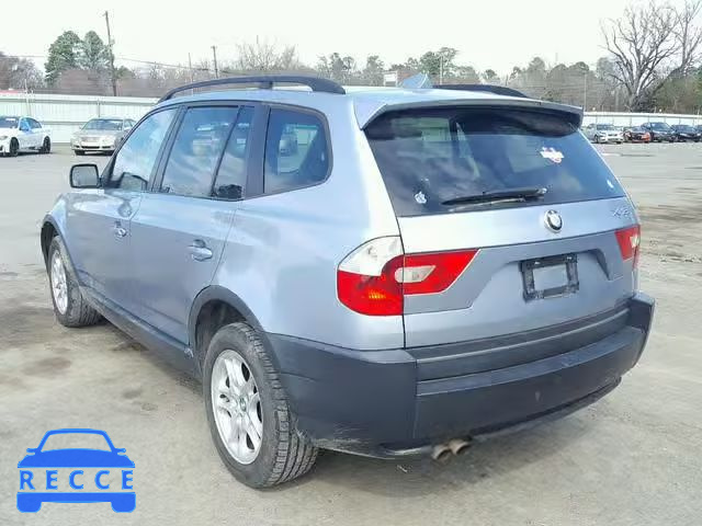 2005 BMW X3 2.5I WBXPA73475WC45312 image 2