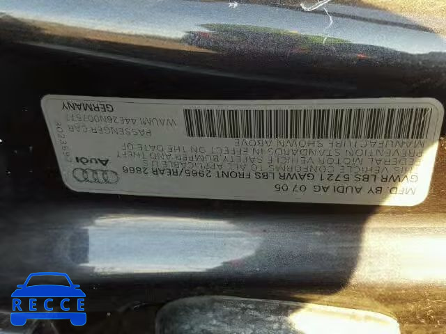 2006 AUDI A8 L QUATT WAUML44E26N007577 image 3