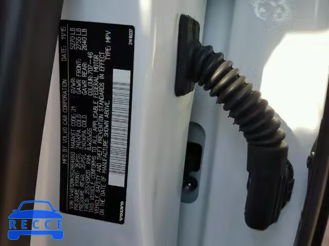 2016 VOLVO XC60 T5 YV4612RK5G2864660 image 9