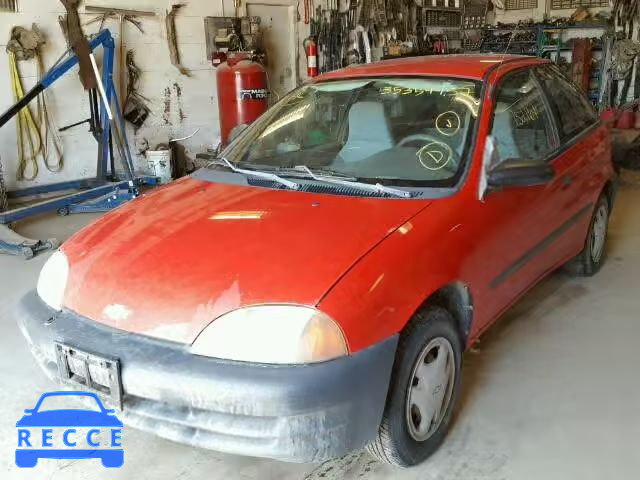 1998 CHEVROLET METRO 2C1MR2264W6730320 image 1