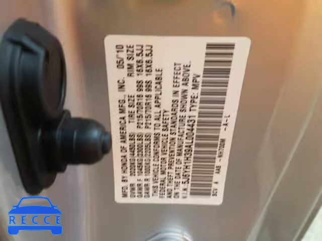2010 HONDA ELEMENT LX 5J6YH1H39AL004431 image 9