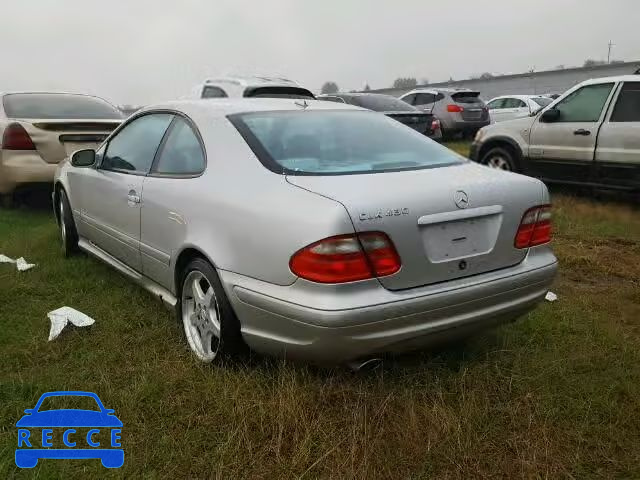 2002 MERCEDES-BENZ CLK 430 WDBLJ70G82F199197 зображення 2