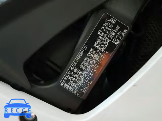 2017 SUZUKI GSX-R750 JS1GR7MA2H2100272 image 9