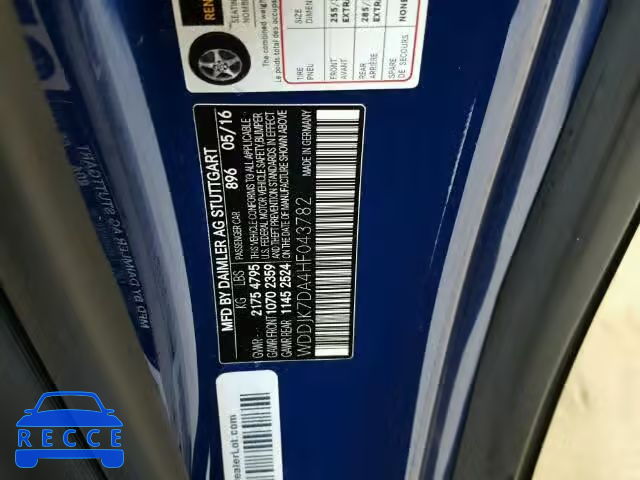 2017 MERCEDES-BENZ SL WDDJK7DA4HF043782 image 9