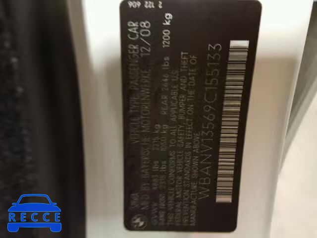 2009 BMW 528 XI WBANV13569C155133 image 9