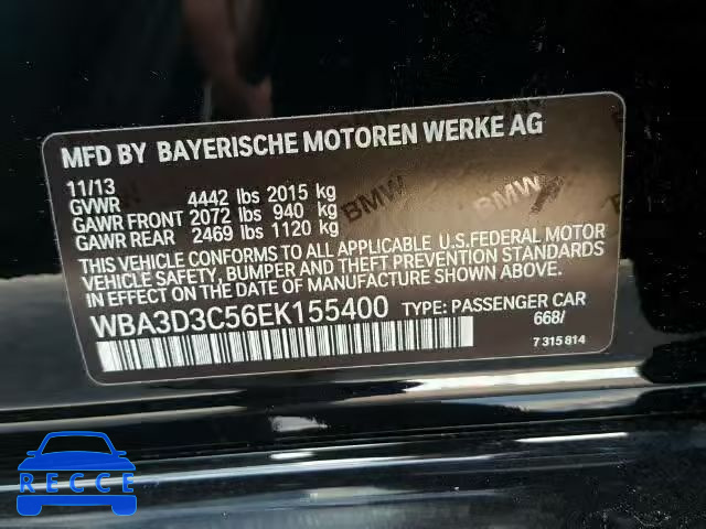 2014 BMW 328 D WBA3D3C56EK155400 image 9