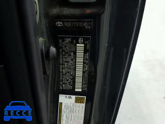 2007 TOYOTA SCION JTKDE177X70145111 image 9