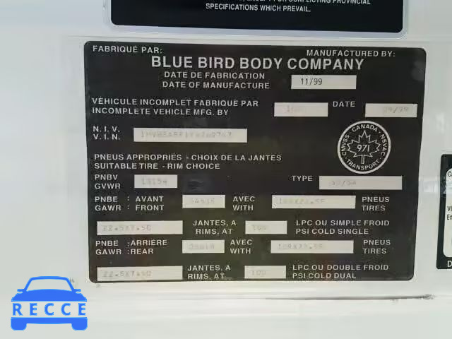 2000 INTERNATIONAL 3000 3800 1HVBBABP1YH269747 image 9