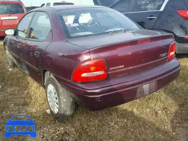 1999 DODGE NEON 3B3ES47C2XT531397 зображення 2