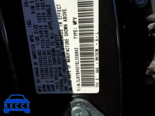 2014 ACURA RDX BASE 5J8TB4H37EL008942 image 9