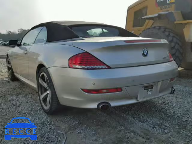 2008 BMW 650 I WBAEB53528CX60782 image 2