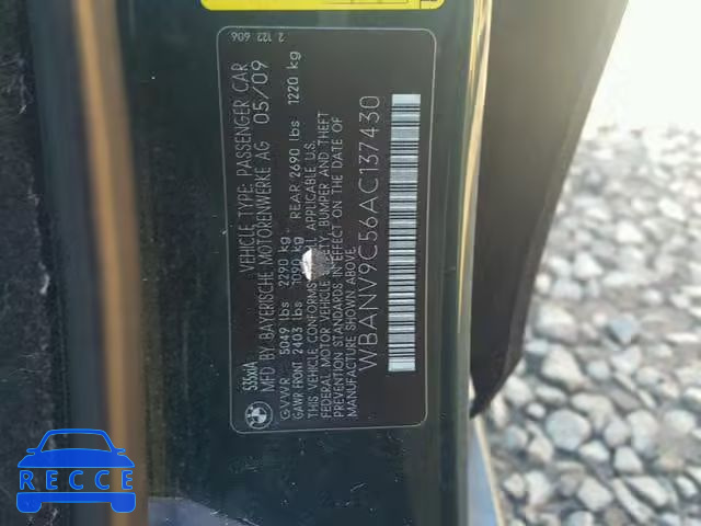 2010 BMW 535 XI WBANV9C56AC137430 image 9