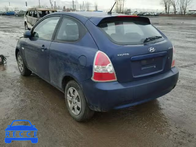 2007 HYUNDAI ACCENT BAS KMHCN35C37U031227 image 2