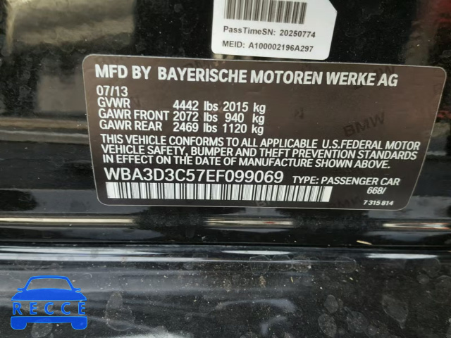 2014 BMW 328 D WBA3D3C57EF099069 зображення 9